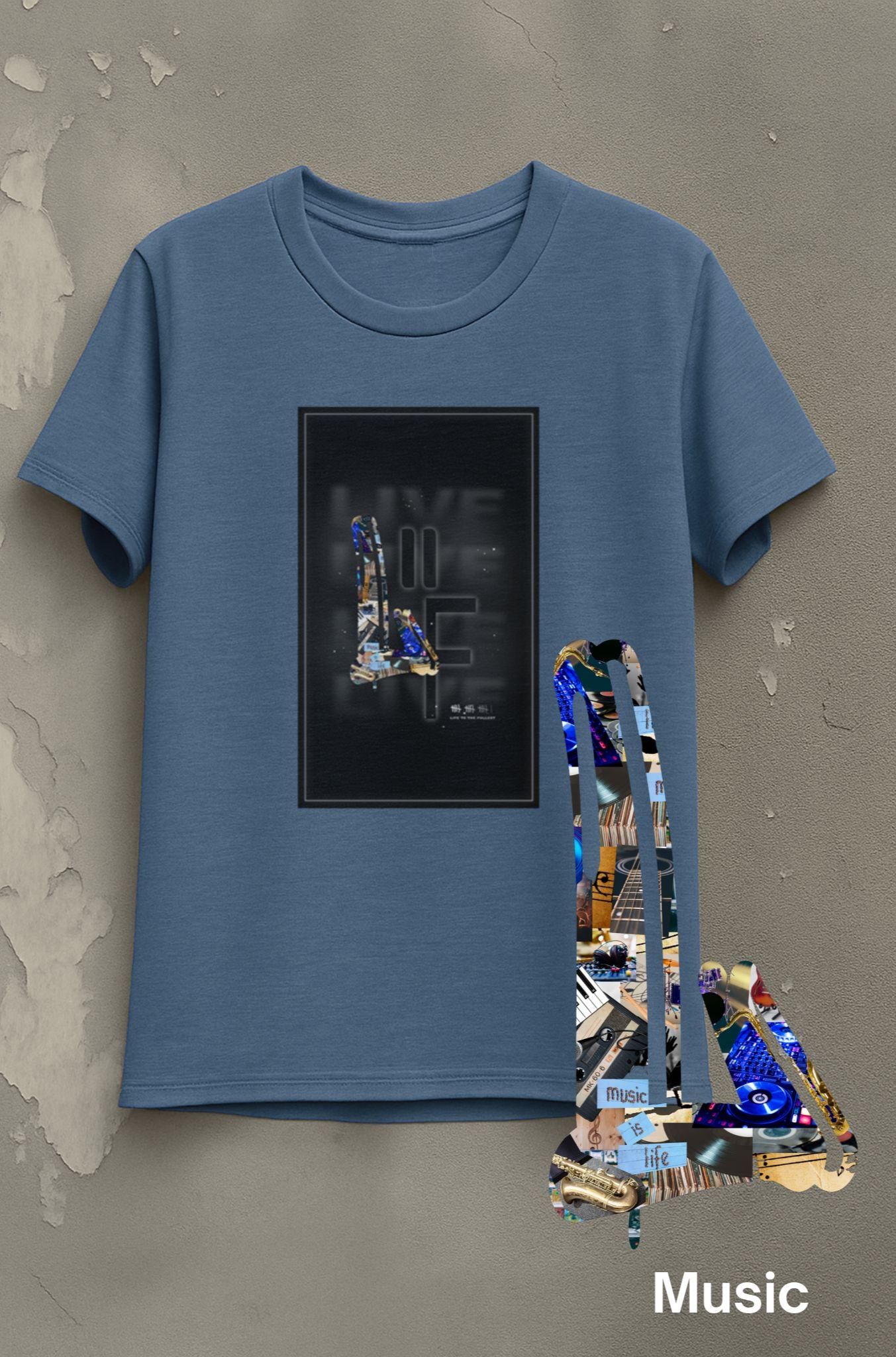 Life To The Fullest Music Block Tee