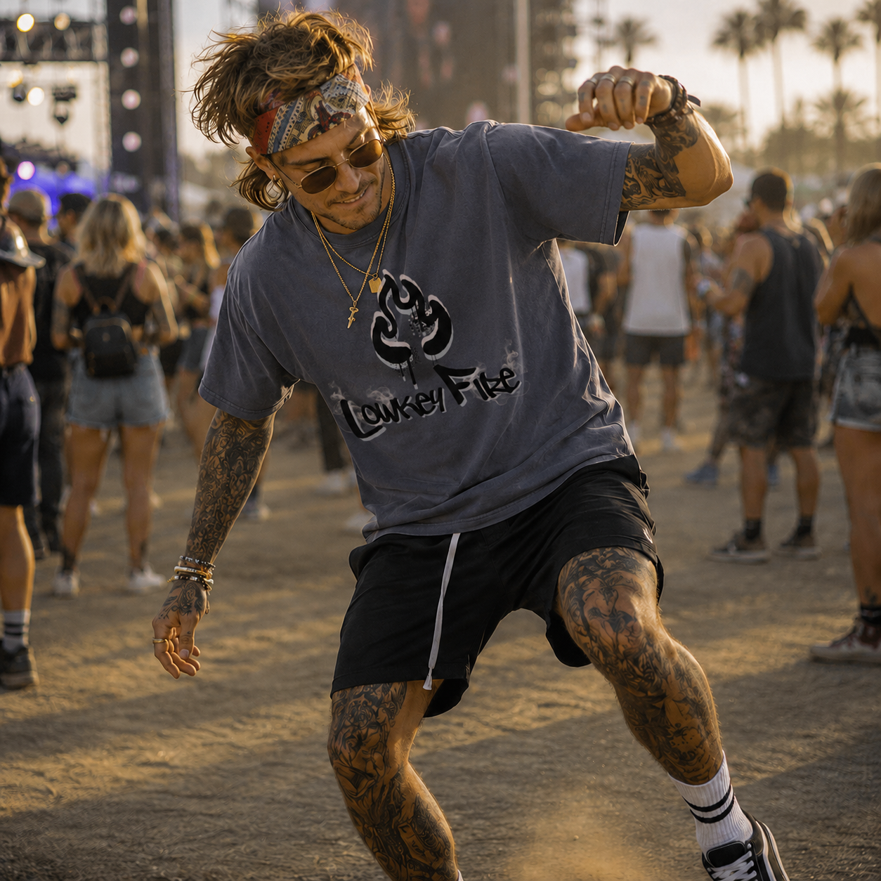 Low Key Fire Graphic Tee