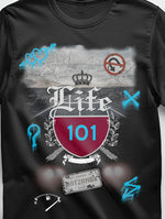 Life 101 Red Blue Unisex Tee