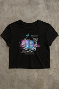 FLOW Crop Tee Pink