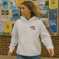 Love is the Loudest Protest Hoodie White