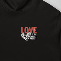 Love is the Loudest Protest Hoodie White
