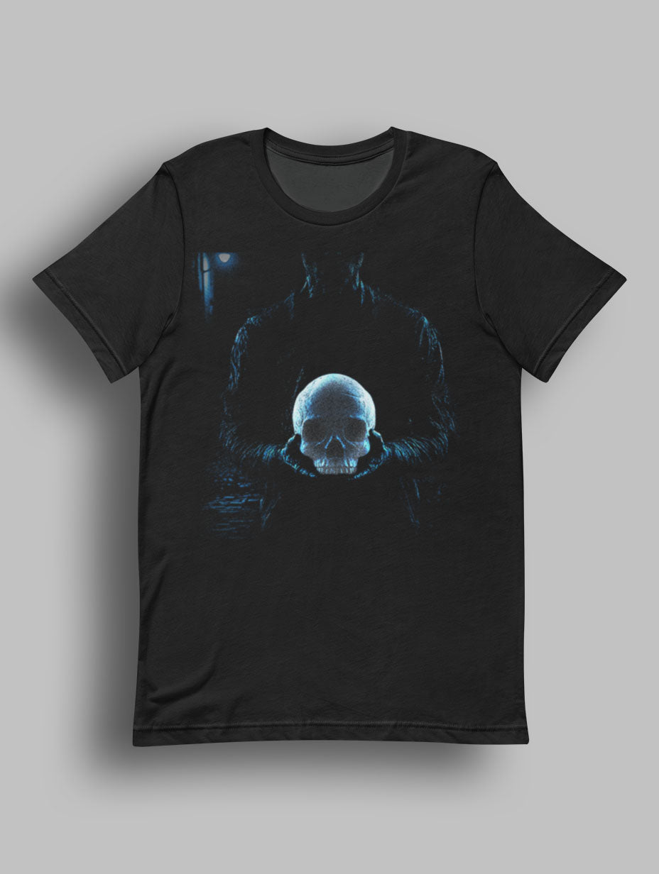 Skull In Hands Halloween Horror T-shirt