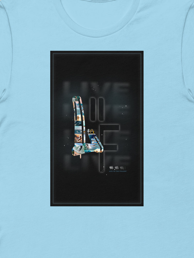 Life To The Fullest Surfer Block Tee